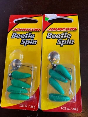 BEETLE SPIN 1/32 oz. Lote x2pks Johnson BSVP1/32-CBS ¡Nuevo! Foto 1 de 2