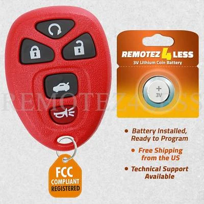 Keyless Entry Remote for 2007 2008 2009 2010 Saturn Sky Car Key Fob Red Foto 1 de 4