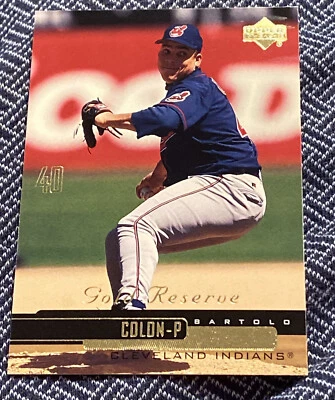 2000 Bartolo Colon MLB Cleveland Indians Card #35 Gold Reserve Near Mint - Image 1 of 2