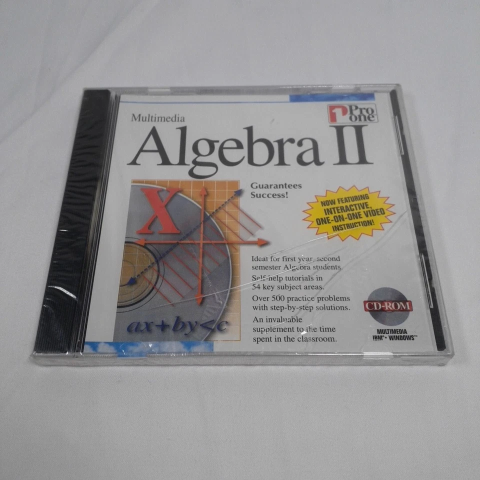 MULTIMEDIA Algebra II New CD-ROM Pro One Software - Image 1 of 3