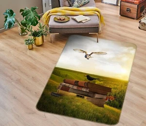 3D Wiese Eule Buchen NAM1076 Spiel Teppich Mat Elegant Foto Teppich Fay - Bild 1 von 5