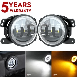 Pair 4" Inch LED Driving Fog Light Spot pods For Toyota Tundra Tacoma FJ Cruiser - Picture 1 of 16