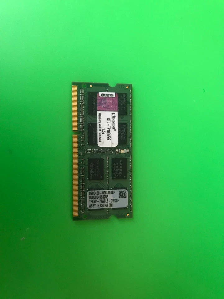 Kingston 2 GB SO-DIMM 1066 MHz PC2-8500 DDR3 Memory (KTL-TP1066/2G) - Image 1 of 1
