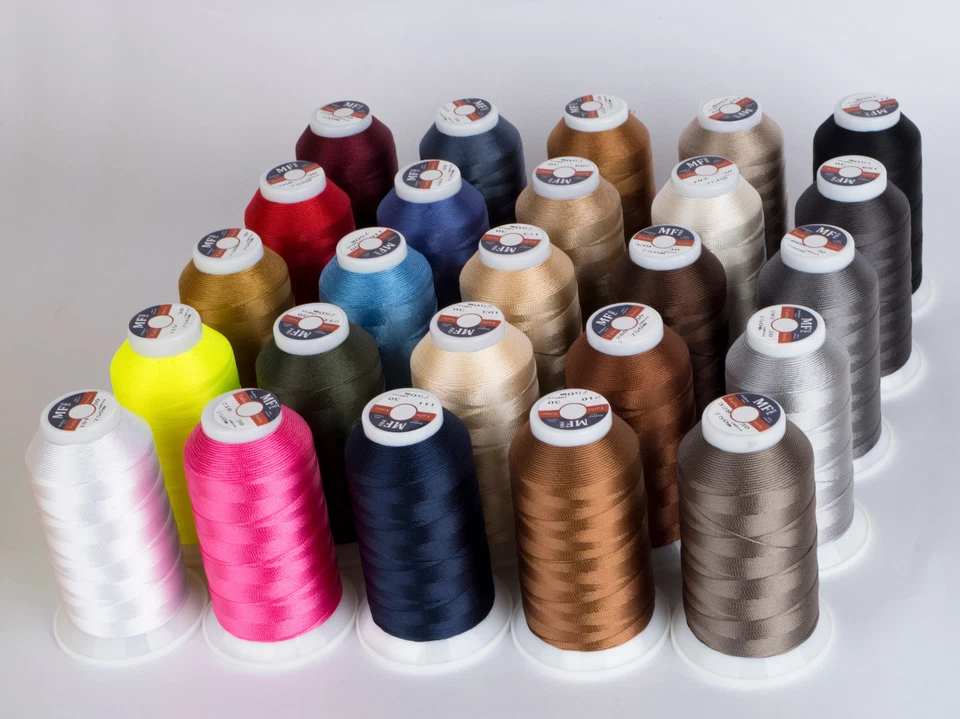 Polyester Nähgarn MFPro No.60 (0,13€/100m) 1500m-Spule für Leder Sattler Jeans .