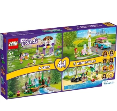 LEGO 66710 Friends Juego de Regalo de Juguete 4 en 1 con 8 Mini Muñecas Nuevo en Caja Foto 1 de 3