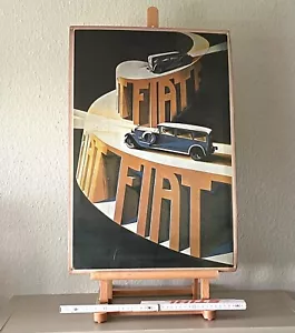 Targa in lamiera 40 x 60 FIAT Oldtimer. D8 - Foto 1 di 1