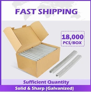 Grapas de anillo de cerdo 18.000 piezas/caja Grapas de anillo en C galvanizado Anillos de cerdo corona de 1/2"" - Imagen 1 de 6