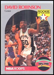 1991 Hoops 100 Superstars #89 David Robinson - Picture 1 of 2