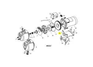 Carcasa Sello Goulds 1K366, Amodel, se adapta a todos los modelos JRD5, JRD5LT, JRD7, JRD10 y JRD - Imagen 1 de 1