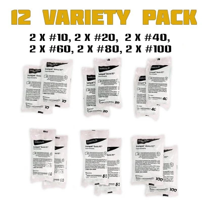Instapak Quick RT - Paquete Variedad de 12, (2X#10 2X#20 # 2X#40 2X#60 2X#80 2X#100) Foto 1 de 4