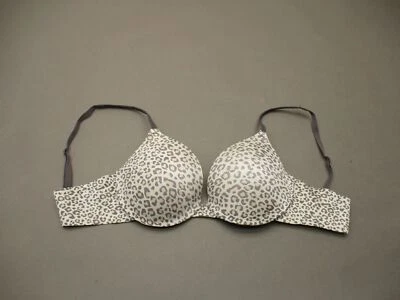 Sujetador camiseta push-up 36B Maidenform para mujer blanco/gris convertible elevación perfecta 3B Foto 1 de 4