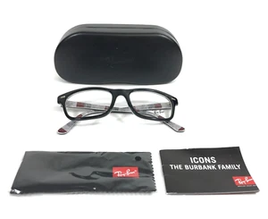 Ray-Ban Eyeglasses Frames RB5383 MR BURBANK 8089 Black Gray Square 54-19-150 - Picture 1 of 12