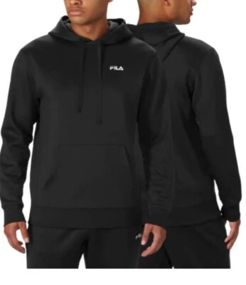 Fila Mens Performance Pullover Sweatshirt Activewear Hoodie Size XXL Black NWT - Image 1 of 4