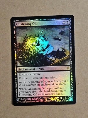 1x Glistening Oil New Phyrexia Foil (NM) MTG  - Image 1 of 3