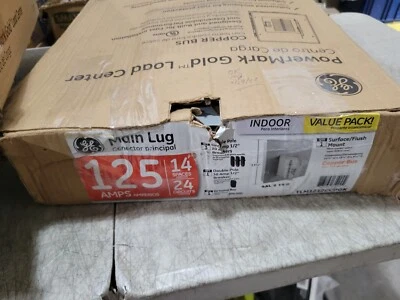 GE MAIN LUG 125 AMP INDOOR LOAD CENTER - Image 1 of 4
