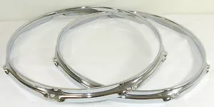 14" 8 Hole 3mm Batter & Snare Triple Flanged Hoops between 2.3 & Die Cast - Picture 1 of 7