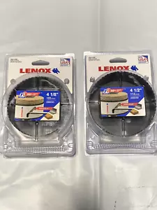 2X Lenox Hole saws 4-1/8" & 4-1/2" Bimetal Wood or Metal cutting (Lot of 2) - Picture 1 of 2