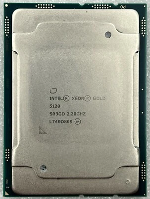 Intel Xeon CPU Gold 5120 SR3GD 14-Core 2.20GHz LGA3647 19.25MB, L740D809. - Image 1 of 4