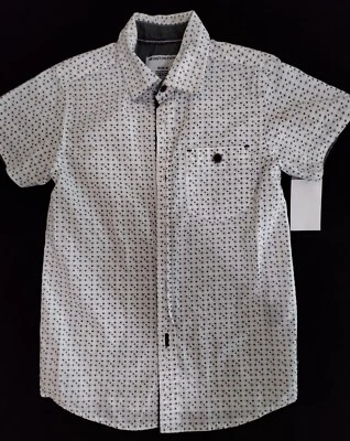 🧒 Camisa de vestir DISTORTION para niños - Talla 5 - Estampada con botones y bolsillo en el pecho Foto 1 de 4