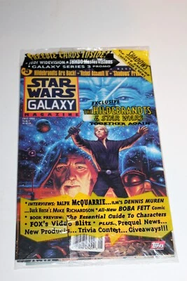 Revista Star Wars Galaxy #5 1995 sellada cubierta Hildt con tarjetas promocionales casi nueva como nueva sin usar Foto 1 de 4