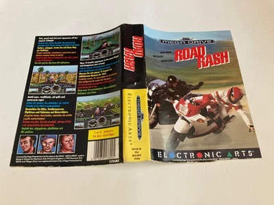 Original Sega Megadrive PAL Cover Inlay - Road Rash - Image 1 of 2