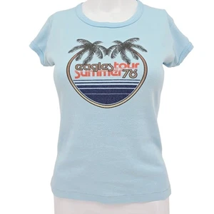 Camiseta de concierto original Eagles 1978 Summer Tour azul M - Imagen 1 de 4