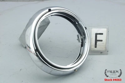 Harley Street Glide 2006 7" bisel de ajuste de faros + anillo de montaje cromado #4060 Foto 1 de 4