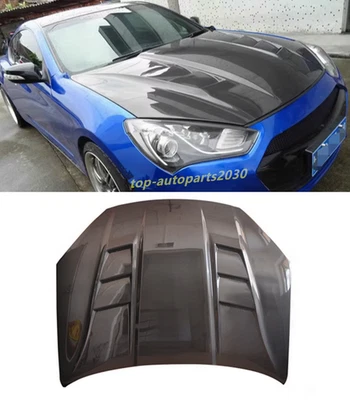 Cubierta del capó delantero de fibra de carbono real para Hyundai Genesis Coupé 2010-2012 Foto 1 de 4
