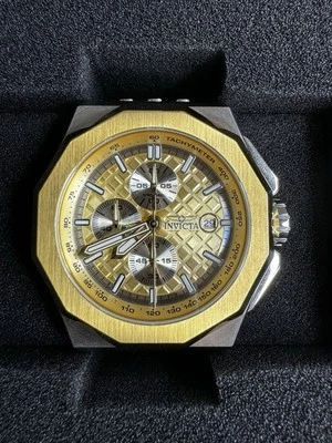 Invicta Akula Chronograph Quartz Gold Dial Men's Watch 47393 - Image 1 of 4