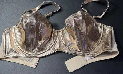 Sujetador push-up metálico dorado rosa Victoria's Secret 34DD Dream Angels para mujer NUEVO Foto 1 de 4