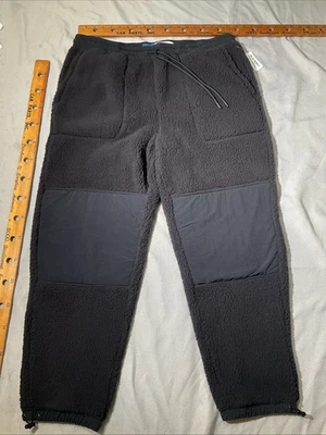 Nuevo con etiquetas Pantalones Old Navy Para Hombre XL Negro Joggers Cordón Grueso Polar Terry Foto 1 de 4