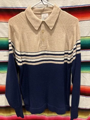 Tejido Acrílico Thane Orlon Vintage Años 60 EE. UU. Rockabilly Prep Mediano 20x27 Foto 1 de 4