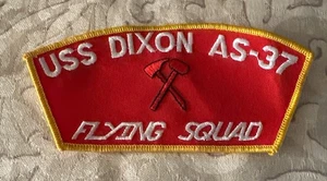 USS DIXON AS-37 Large Patch Flying Squad - Picture 1 of 4