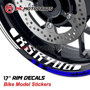 Blue 17 inch GP02 Decal Rim Sticker For XSR 900 2016-2019 18 19 - Picture 1 of 10
