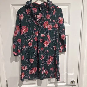 Joules Women’s Green Floral Summer Dress Size 8 - Picture 1 of 5