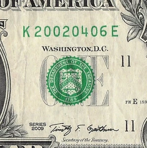 APR 06 2002 Birthday Fancy Serial Number Date Note One Dollar Bill 04 06 2002 - Picture 1 of 11