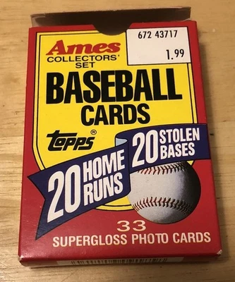 Juego de 33 cartas 1989 Topps Ames 20/20 Club Set Bo Jackson Barry Bonds Mike Schmidt Foto 1 de 2
