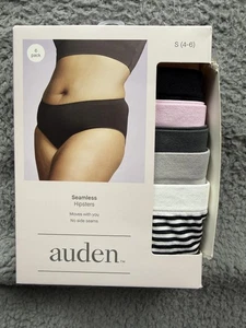 Paquete de 6 bragas hipster sin costuras Auden pequeñas de 4-6 negras grises blancas rosas - Imagen 1 de 5