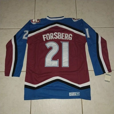 CAMISETA RETRO PETER FORSBERG COLORADO AVALANCHA CCM. TALLA LG/50. Nuevo con etiquetas.  Foto 1 de 4