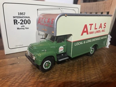 Camión internacional First Gear modelo 1957 R 200 Atlas Van Lines 1/34 nuevo en caja Foto 1 de 4