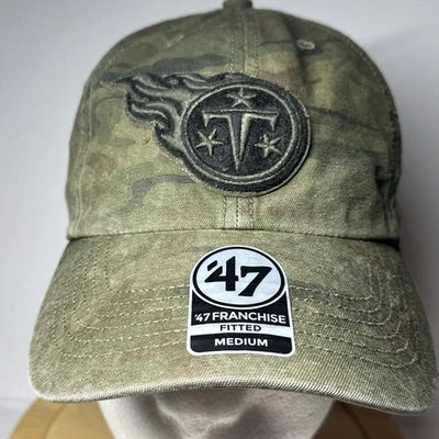 NFL Tennessee Titans '47 Franquicia Camuflada Sombrero Mediano Nuevo Con Etiquetas Ajustado Foto 1 de 4