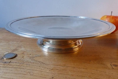 Coupe sur piedouche, métal argenté  poinçonné, belle qualité,parfait état. - Photo 1/4