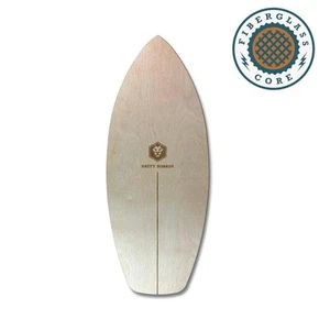 Daffy Boards Surf Style Balance Board mit Fiberglas-Kern - Nature - NEU - - Picture 1 of 3