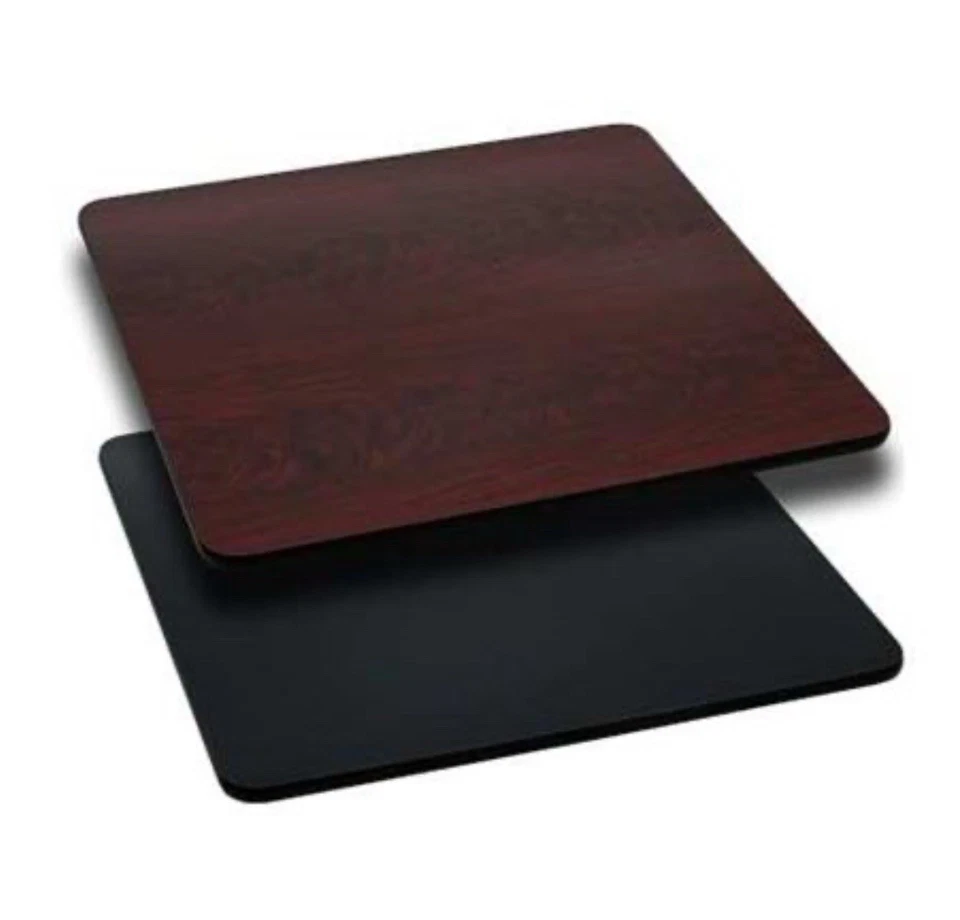 Flash Furniture Glenbrook 36'' Square Table Top with Black or Mahogany Reverse - Image 1 of 1