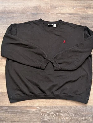 Walt Disney World Sweatshirt XXL Black w/ Embroidered Mickey Mouse Crew Neck - Image 1 of 4