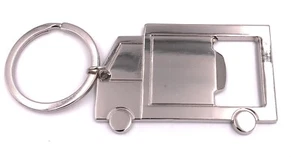 Truck flat with flat opener keychain pendant made of metal - Picture 1 of 2