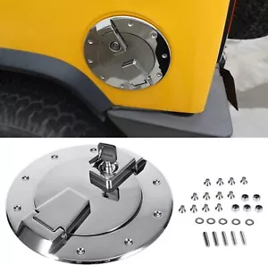 Cerradura de puerta de combustible cromo tapa del depósito de aluminio para Hummer H2 2003-2009 - Imagen 1 de 8