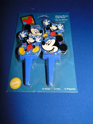 全新 Wilton 米老鼠蛋糕棒、蛋糕、纸杯蛋糕、便当,12 个精选 — 第 1/2 张图片