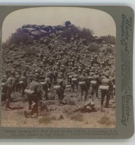 Ersturm auf Burenkopje Afrika von Suffolks Colesberg Südafrika Stereoview - Bild 1 von 4