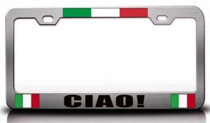 ¡CIAO! Marco de placa de bandera italiana - puede personalizar - Imagen 1 de 1
